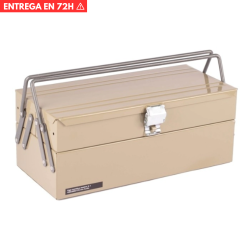 Caja de herramientas de acero 43x20x17cm c/Fuelle FEMA