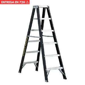 Escalera F/Vidrio Doble Amarilla STANLEY