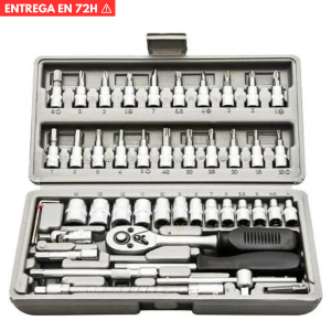 Juego de Tubos y Puntas 1/4" x46pz GARDEX