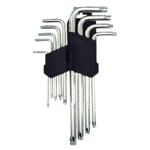 Set de 9 Llaves Hexagonales Cabeza Torx Extra Larga GARDEX