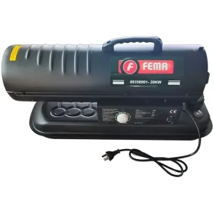 Calefactor c/Turbina de Aire 20 kW - 400 m³ Cobertura FEMA