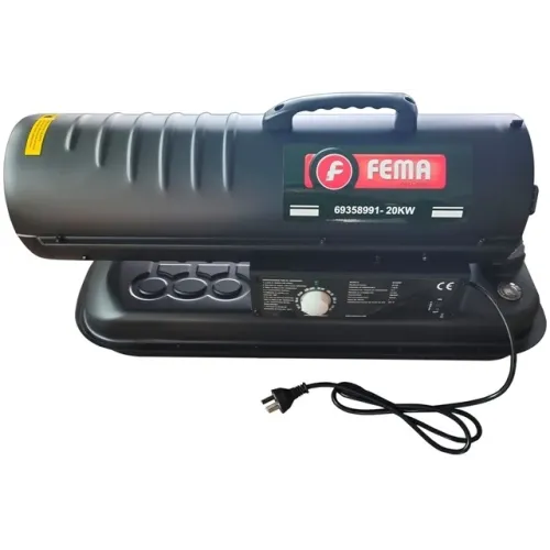 Calefactor c/Turbina de Aire 20 kW - 400 m³ Cobertura FEMA
