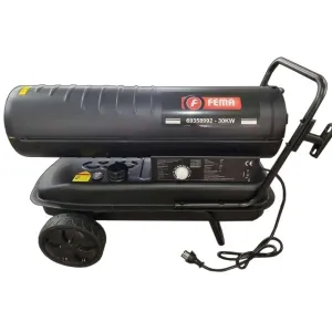 Calefactor c/Turbina de Aire 30 kW - 600 m³ Cobertura FEMA