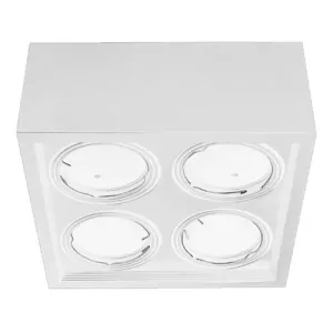 Aplique Plafón BOX Cardánico 4 Luces AR111 Blanco o Negro JIELI