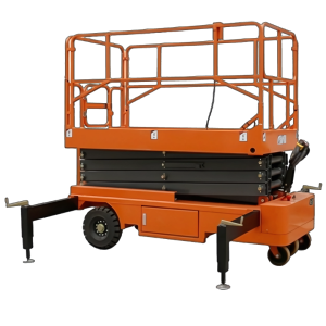Plataforma Elevadora Tijera Eléctrica - Rueda Motriz y Directriz 12 m de Altura / 500 kg de Carga