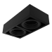 Aplique Plafón BOX Cardánico 2 Luces AR111 Blanco o Negro JIELI