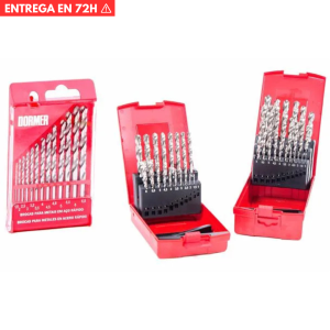 Mecha Acero rápido DORMER Set x19 pz