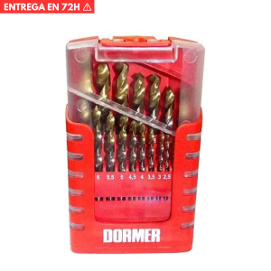 Mecha Acero rápido DORMER Set x19 pz